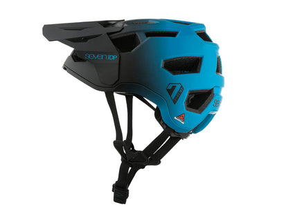 7 iDP Project 21 Pro Trail MTB Helmet - Matt Blue-Black Fade