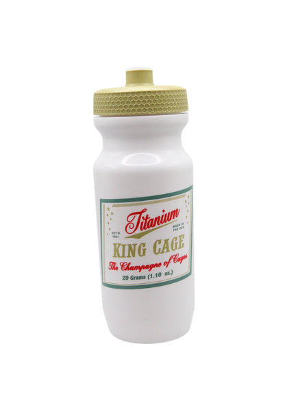 King Cage Titanium High Life Water Bottle - 600ml - White