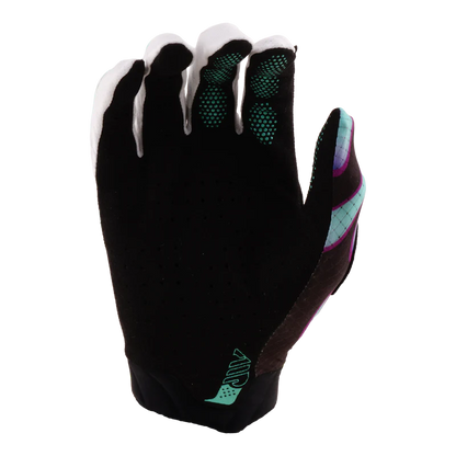 Troy Lee Designs Air MTB Glove - Overspray - Black-Real Teal