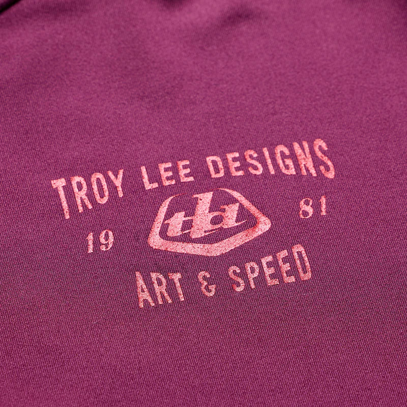 Troy Lee Designs Ruckus Long Sleeve Ride Tee - Lockdown - Sangria