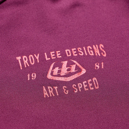 Troy Lee Designs Ruckus Long Sleeve Ride Tee - Lockdown - Sangria