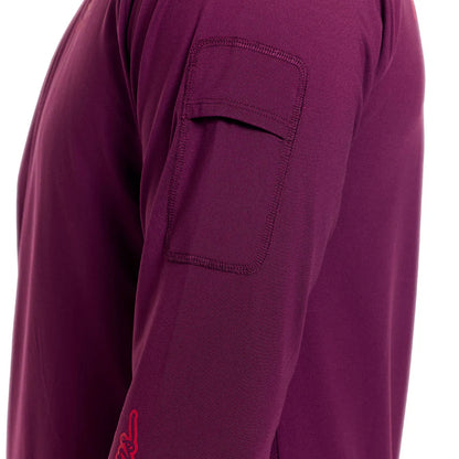 Troy Lee Designs Ruckus Long Sleeve Ride Tee - Lockdown - Sangria