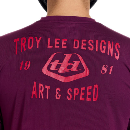 Troy Lee Designs Ruckus Long Sleeve Ride Tee - Lockdown - Sangria