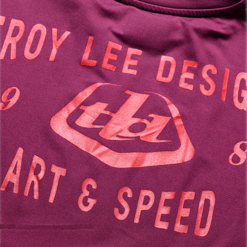 Troy Lee Designs Ruckus Long Sleeve Ride Tee - Lockdown - Sangria