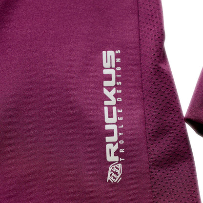 Troy Lee Designs Ruckus Long Sleeve Ride Tee - Lockdown - Sangria