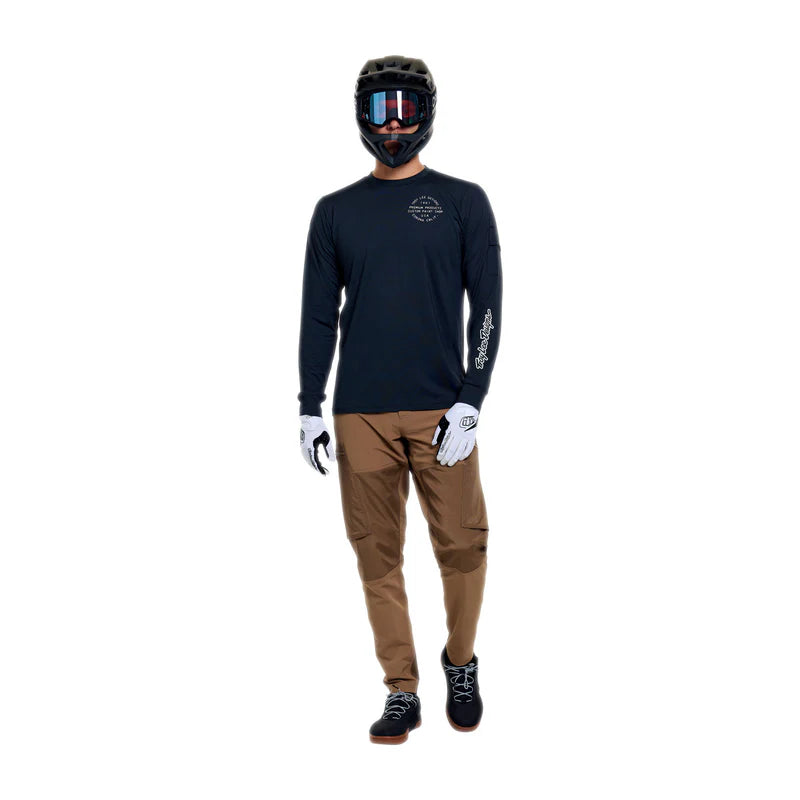 Troy Lee Designs Ruckus Long Sleeve Ride Tee - Pressed - Carbon