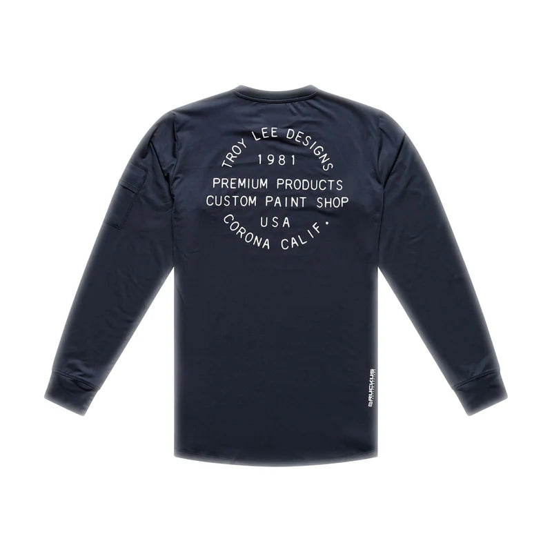 Troy Lee Designs Ruckus Long Sleeve Ride Tee - Pressed - Carbon