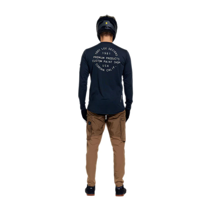 Troy Lee Designs Ruckus Long Sleeve Ride Tee - Pressed - Carbon