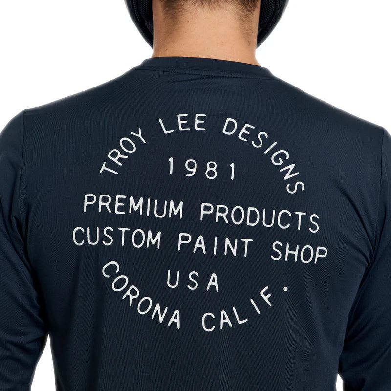 Troy Lee Designs Ruckus Long Sleeve Ride Tee - Pressed - Carbon