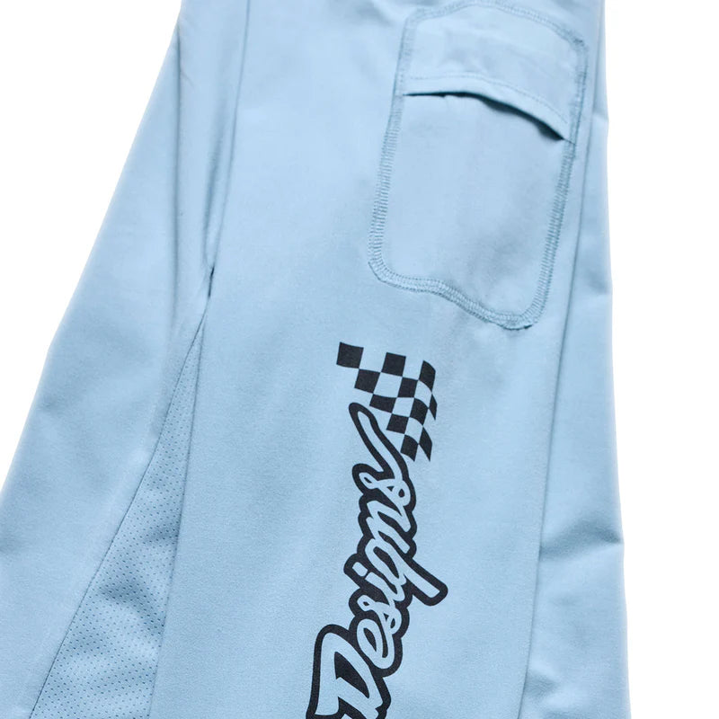 Troy Lee Designs Ruckus Long Sleeve Ride Tee - Waves - Dawn Blue