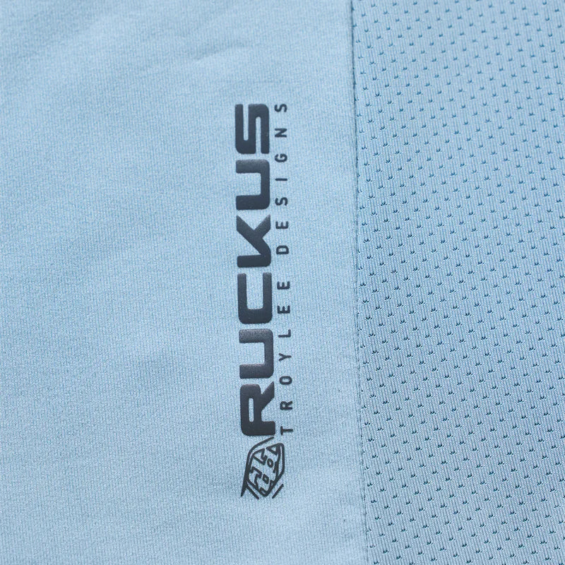 Troy Lee Designs Ruckus Long Sleeve Ride Tee - Waves - Dawn Blue