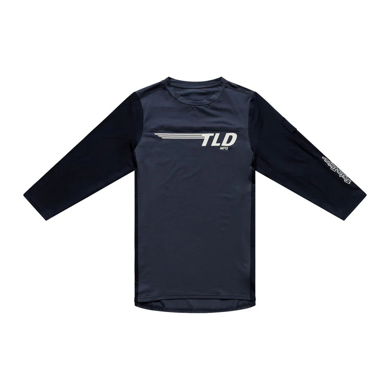 Troy Lee Designs Ruckus 3/4 Sleeve Ride Tee - Wings - Carbon