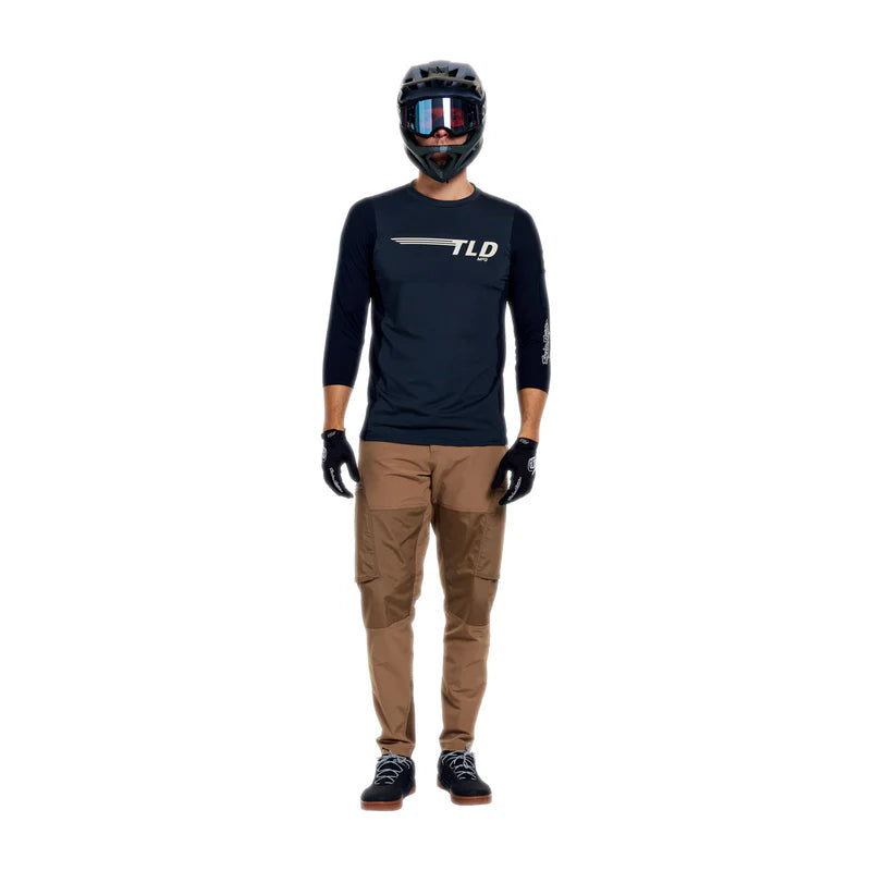 Troy Lee Designs Ruckus 3/4 Sleeve Ride Tee - Wings - Carbon