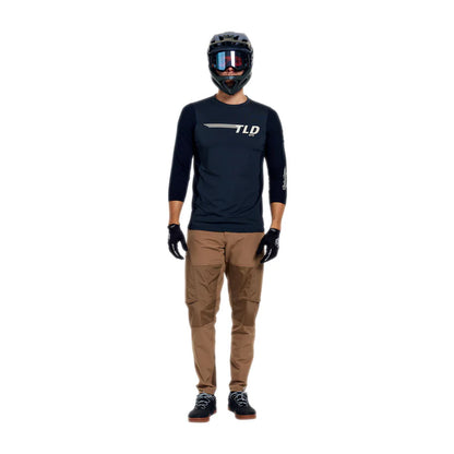 Troy Lee Designs Ruckus 3/4 Sleeve Ride Tee - Wings - Carbon