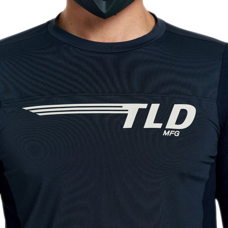 Troy Lee Designs Ruckus 3/4 Sleeve Ride Tee - Wings - Carbon