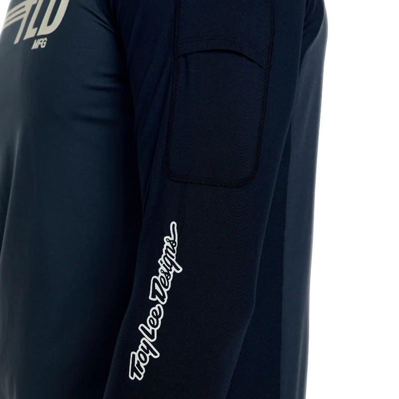 Troy Lee Designs Ruckus 3/4 Sleeve Ride Tee - Wings - Carbon