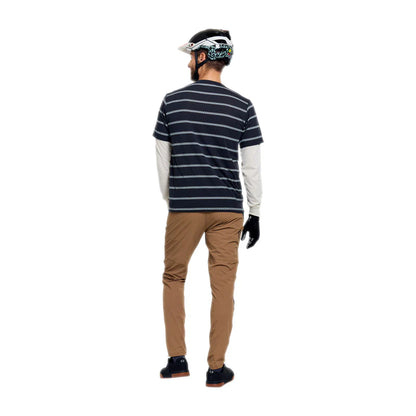 Troy Lee Designs Skyline Fakie Long Sleeve Ride Tee - Stripe - Carbon