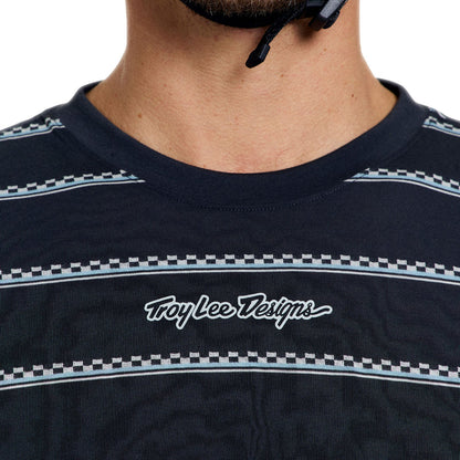 Troy Lee Designs Skyline Fakie Long Sleeve Ride Tee - Stripe - Carbon