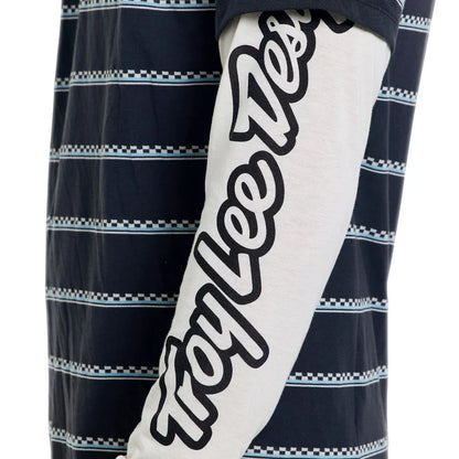 Troy Lee Designs Skyline Fakie Long Sleeve Ride Tee - Stripe - Carbon