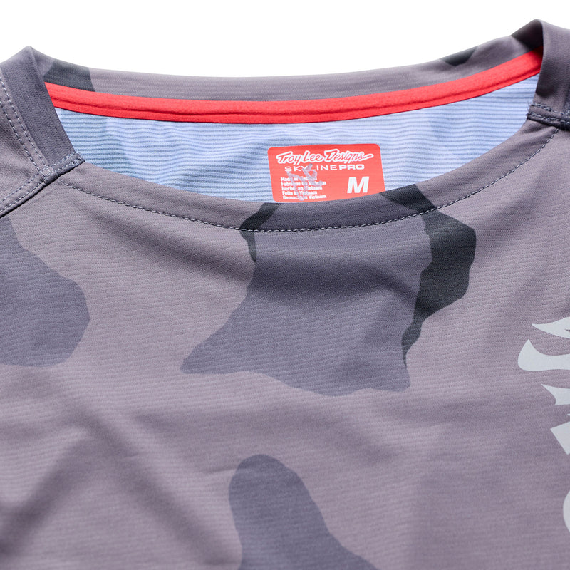 Troy Lee Designs Skyline Pro Long Sleeve MTB Jersey - Flow Camo - Carbon