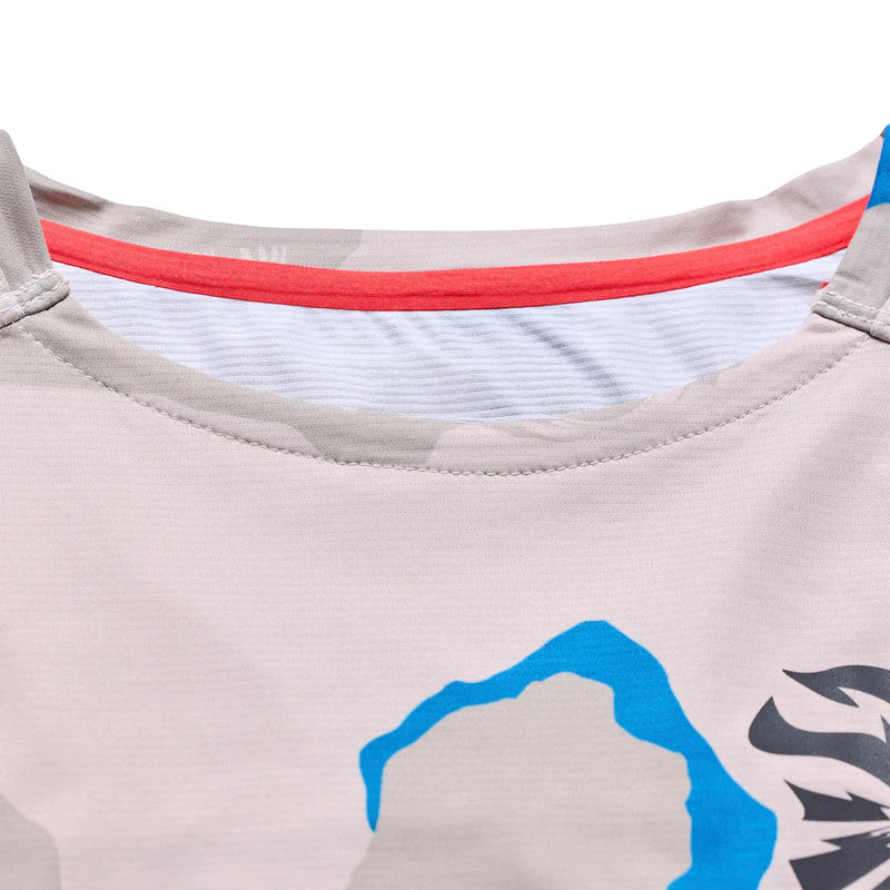 Troy Lee Designs Skyline Pro Long Sleeve MTB Jersey - Flow Camo - Pumice