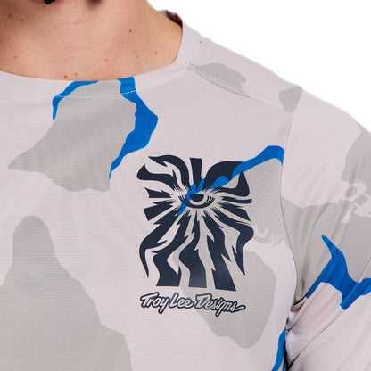 Troy Lee Designs Skyline Pro Short Sleeve MTB Jersey - Flow Camo - Pumice