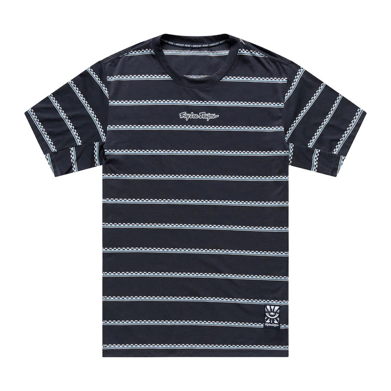 Troy Lee Designs Skyline Short Sleeve Ride Tee - Checked Out - Carbon