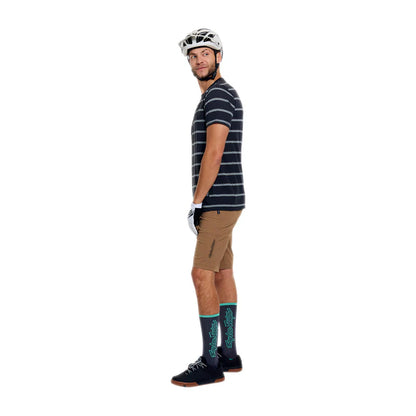 Troy Lee Designs Skyline Short Sleeve Ride Tee - Checked Out - Carbon
