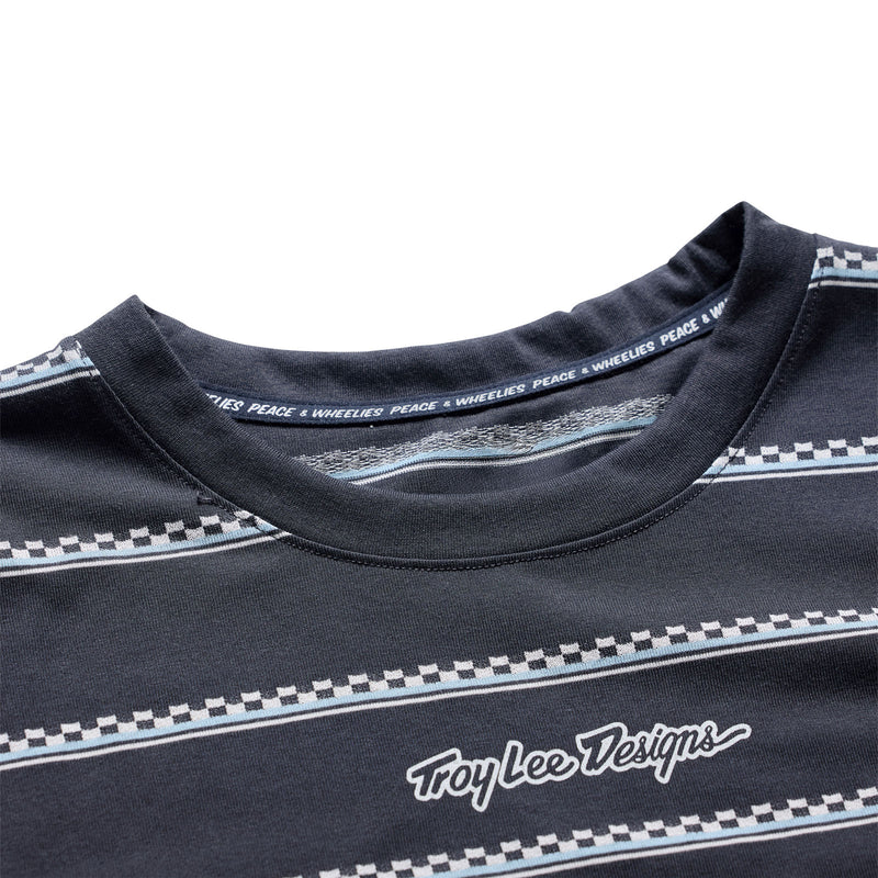 Troy Lee Designs Skyline Short Sleeve Ride Tee - Checked Out - Carbon