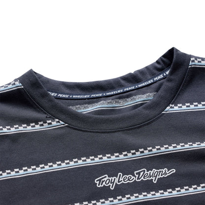 Troy Lee Designs Skyline Short Sleeve Ride Tee - Checked Out - Carbon