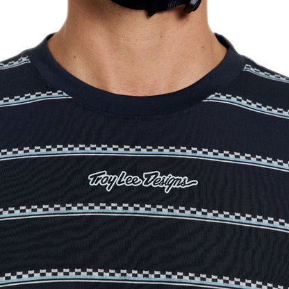 Troy Lee Designs Skyline Short Sleeve Ride Tee - Checked Out - Carbon