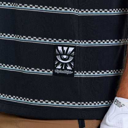 Troy Lee Designs Skyline Short Sleeve Ride Tee - Checked Out - Carbon