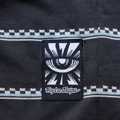 Troy Lee Designs Skyline Short Sleeve Ride Tee - Checked Out - Carbon