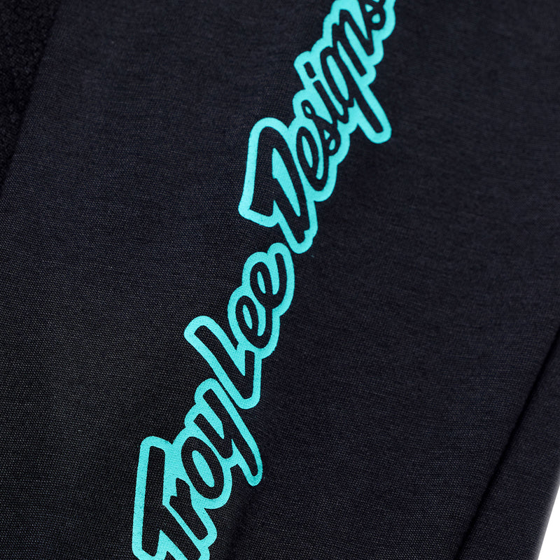 Troy Lee Designs Skyline Long Sleeve Ride Tee - Signature - Black-Real Teal