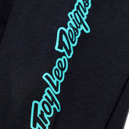Troy Lee Designs Skyline Long Sleeve Ride Tee - Signature - Black-Real Teal