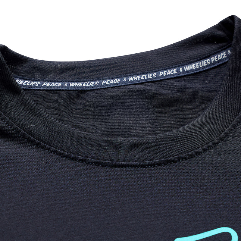 Troy Lee Designs Skyline Short Sleeve Ride Tee - Signature - Black-Real Teal