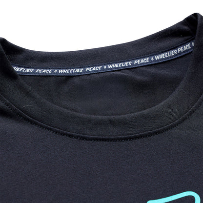Troy Lee Designs Skyline Short Sleeve Ride Tee - Signature - Black-Real Teal