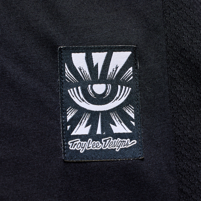 Troy Lee Designs Skyline Short Sleeve Ride Tee - Signature - Black-Real Teal