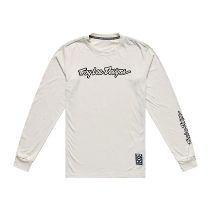 Troy Lee Designs Skyline Long Sleeve Ride Tee - Signature - Pumice