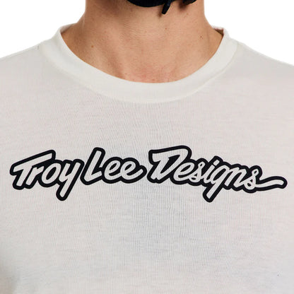 Troy Lee Designs Skyline Short Sleeve Ride Tee - Signature - Pumice