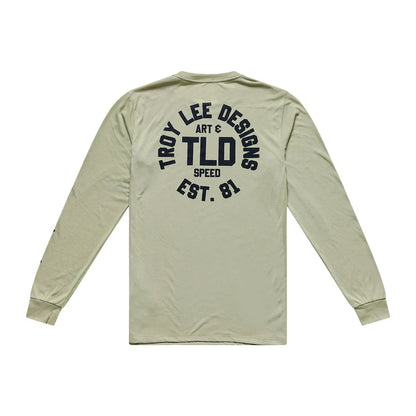 Troy Lee Designs Skyline Long Sleeve Ride Tee - Stamps - Sage