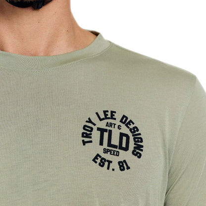 Troy Lee Designs Skyline Long Sleeve Ride Tee - Stamps - Sage