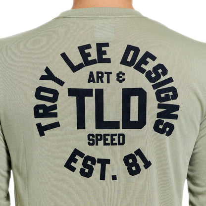 Troy Lee Designs Skyline Long Sleeve Ride Tee - Stamps - Sage