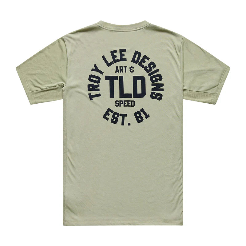 Troy Lee Designs Skyline Short Sleeve Ride Tee - Stamps - Sage