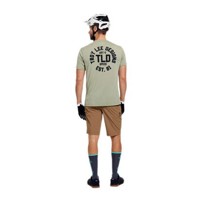 Troy Lee Designs Skyline Short Sleeve Ride Tee - Stamps - Sage