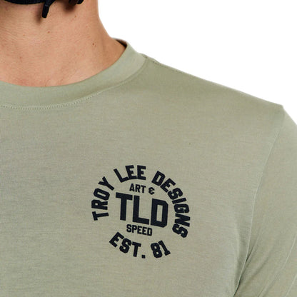 Troy Lee Designs Skyline Short Sleeve Ride Tee - Stamps - Sage
