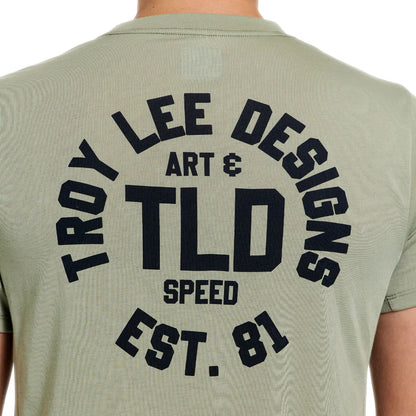 Troy Lee Designs Skyline Short Sleeve Ride Tee - Stamps - Sage
