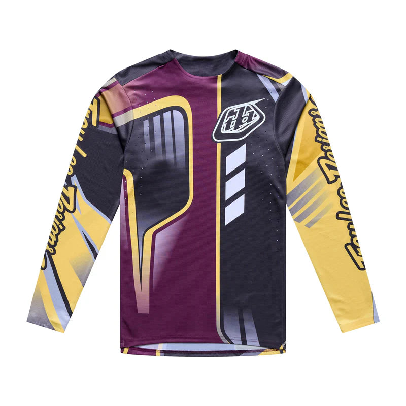 Troy Lee Designs Sprint Pro Long Sleeve MTB Jersey - Lowrider - Sangria