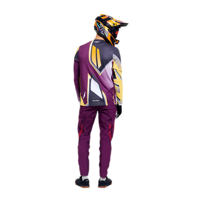 Troy Lee Designs Sprint Pro Long Sleeve MTB Jersey - Lowrider - Sangria