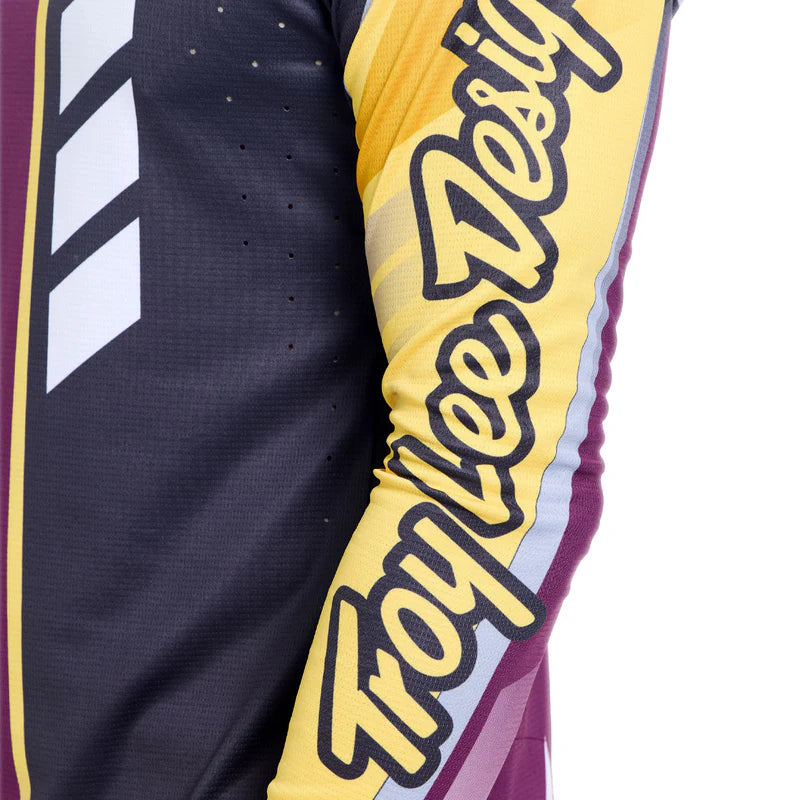 Troy Lee Designs Sprint Pro Long Sleeve MTB Jersey - Lowrider - Sangria